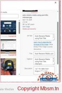 Auto Rename Media using Post Title mbsmpro