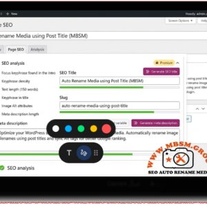 Auto Rename Media using Post Title mbsmpro