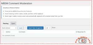 Mbsm.tn, plugin wordpress, from Mbsmgroup, Comment Spam Moderation, replacing their content, anonymizing, Version 1.7.0 mbsmpro