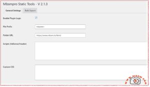 Mbsm.tn, Plugins wordpress 2026, auto Gerate HTML Statistic File for Article on edit or all Articles mbsmpro